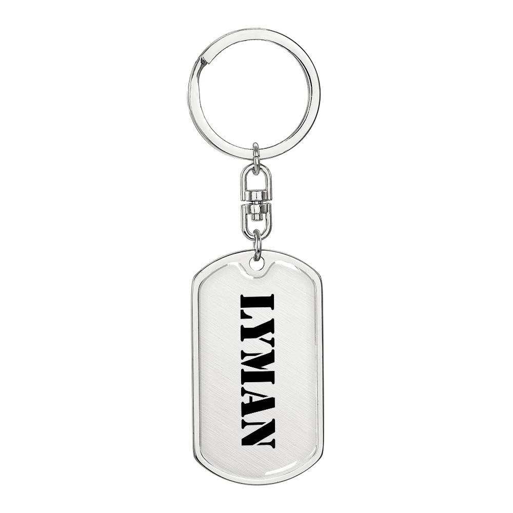 Lyman - Luxury Dog Tag Keychain