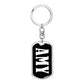 Amy v01w - Luxury Dog Tag Keychain