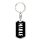 Mable v01w - Luxury Dog Tag Keychain