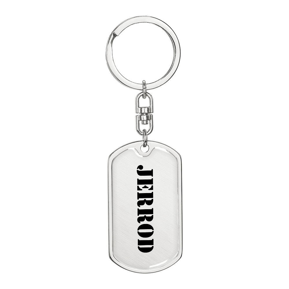 Jerrod - Luxury Dog Tag Keychain