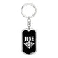 June v03a - Luxury Dog Tag Keychain