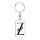 Initial Z v001-14 - Luxury Dog Tag Keychain
