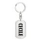 Cecile v01 - Luxury Dog Tag Keychain