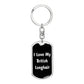 Love My British Longhair v3 - Luxury Dog Tag Keychain