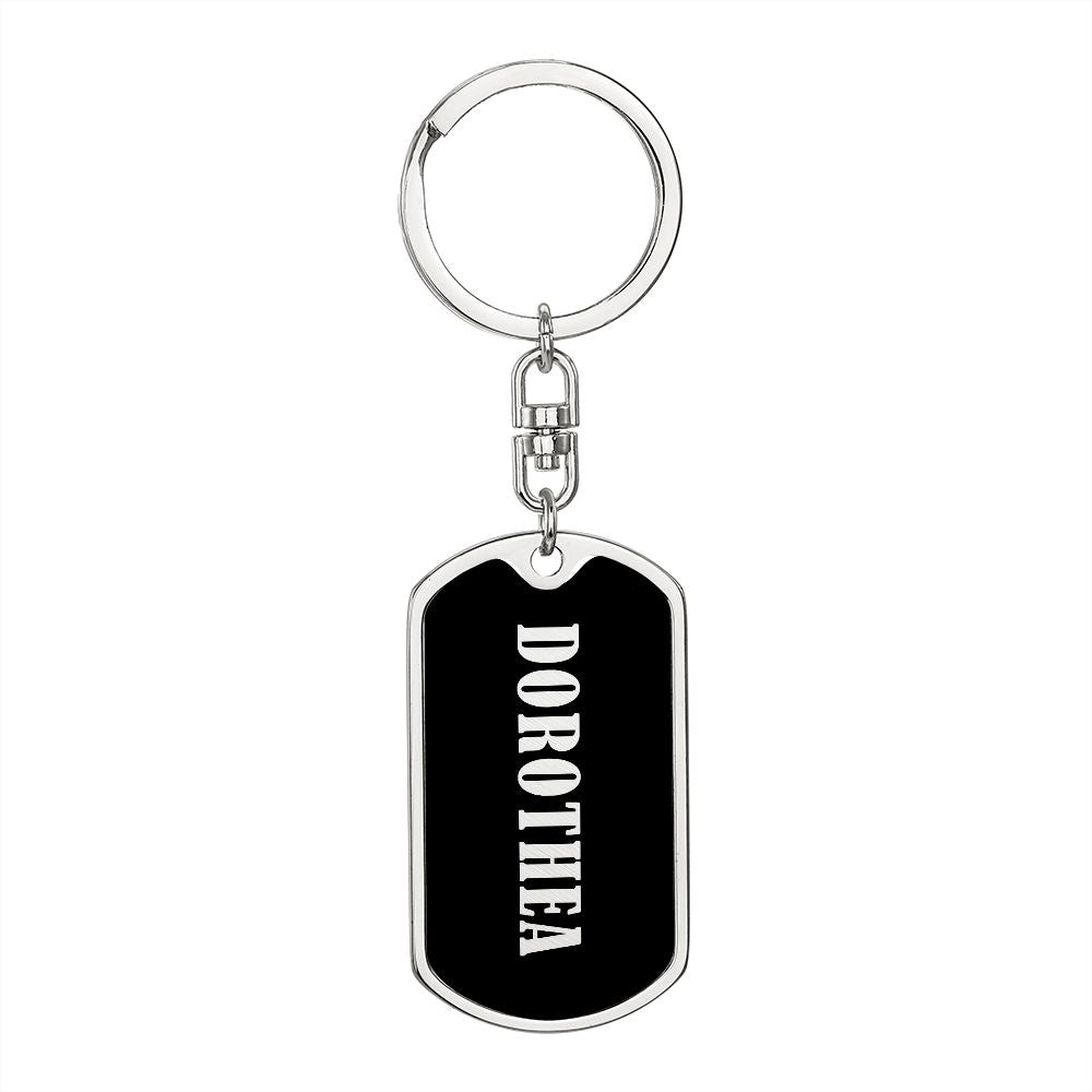 Dorothea v02 - Luxury Dog Tag Keychain