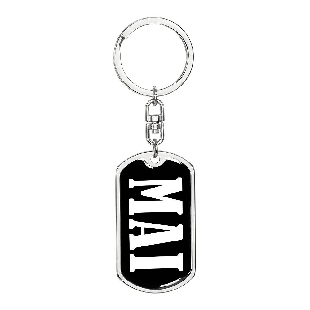 Mai v03 - Luxury Dog Tag Keychain