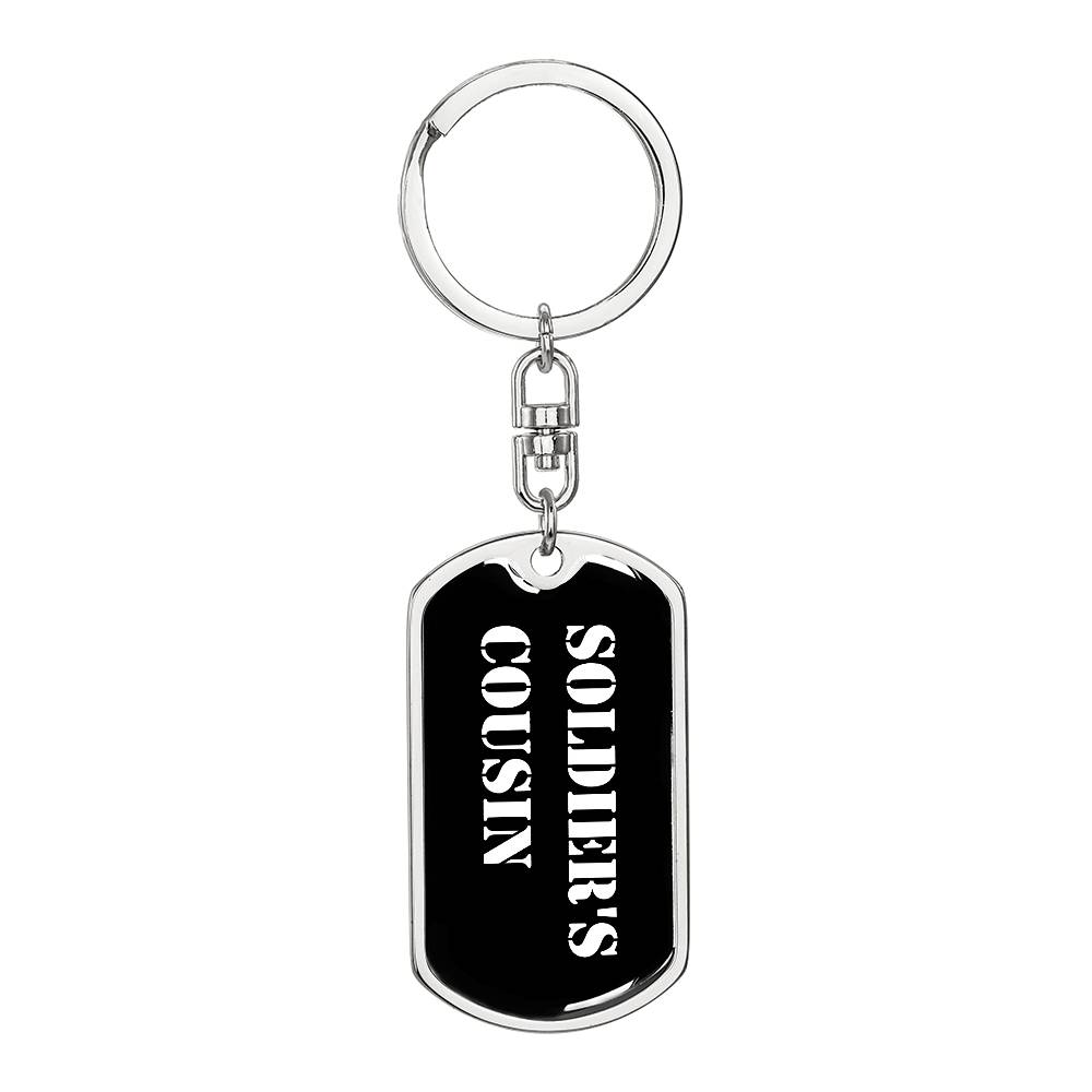 Soldier's Cousin v3 - Luxury Dog Tag Keychain