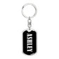Ashley v01w - Luxury Dog Tag Keychain