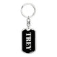 Trey v2 - Luxury Dog Tag Keychain