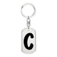 Initial C v1b - Luxury Dog Tag Keychain