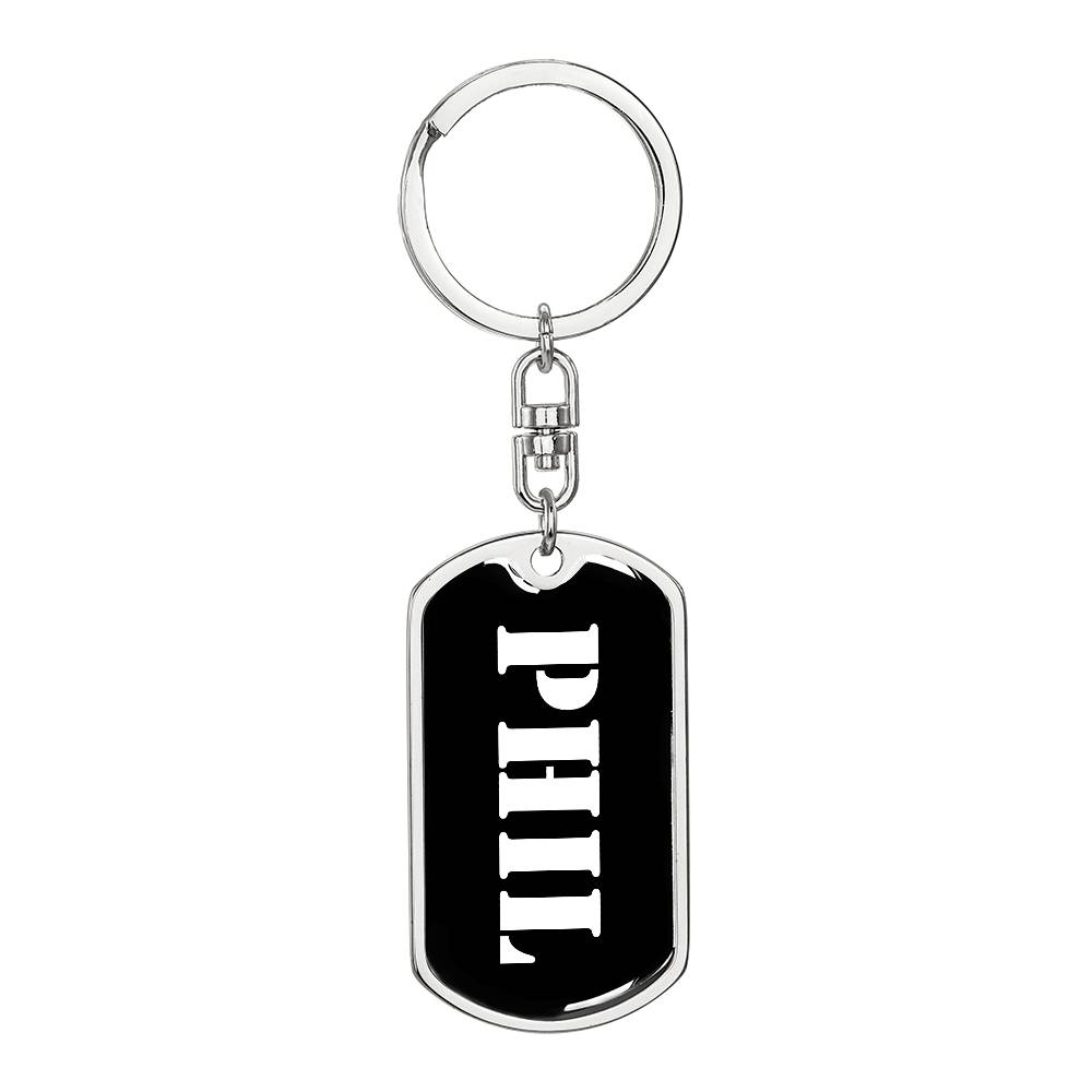Phil v2 - Luxury Dog Tag Keychain