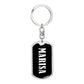 Marisa v03 - Luxury Dog Tag Keychain