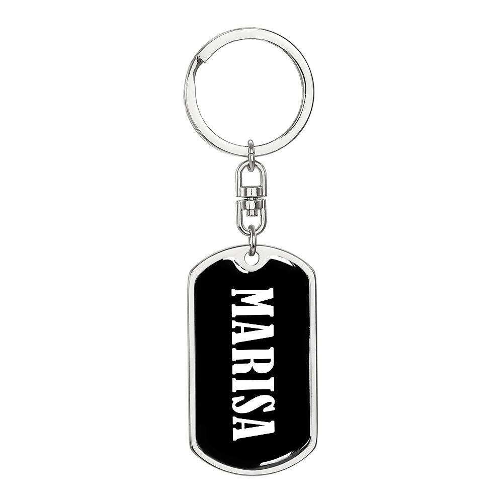 Marisa v03 - Luxury Dog Tag Keychain