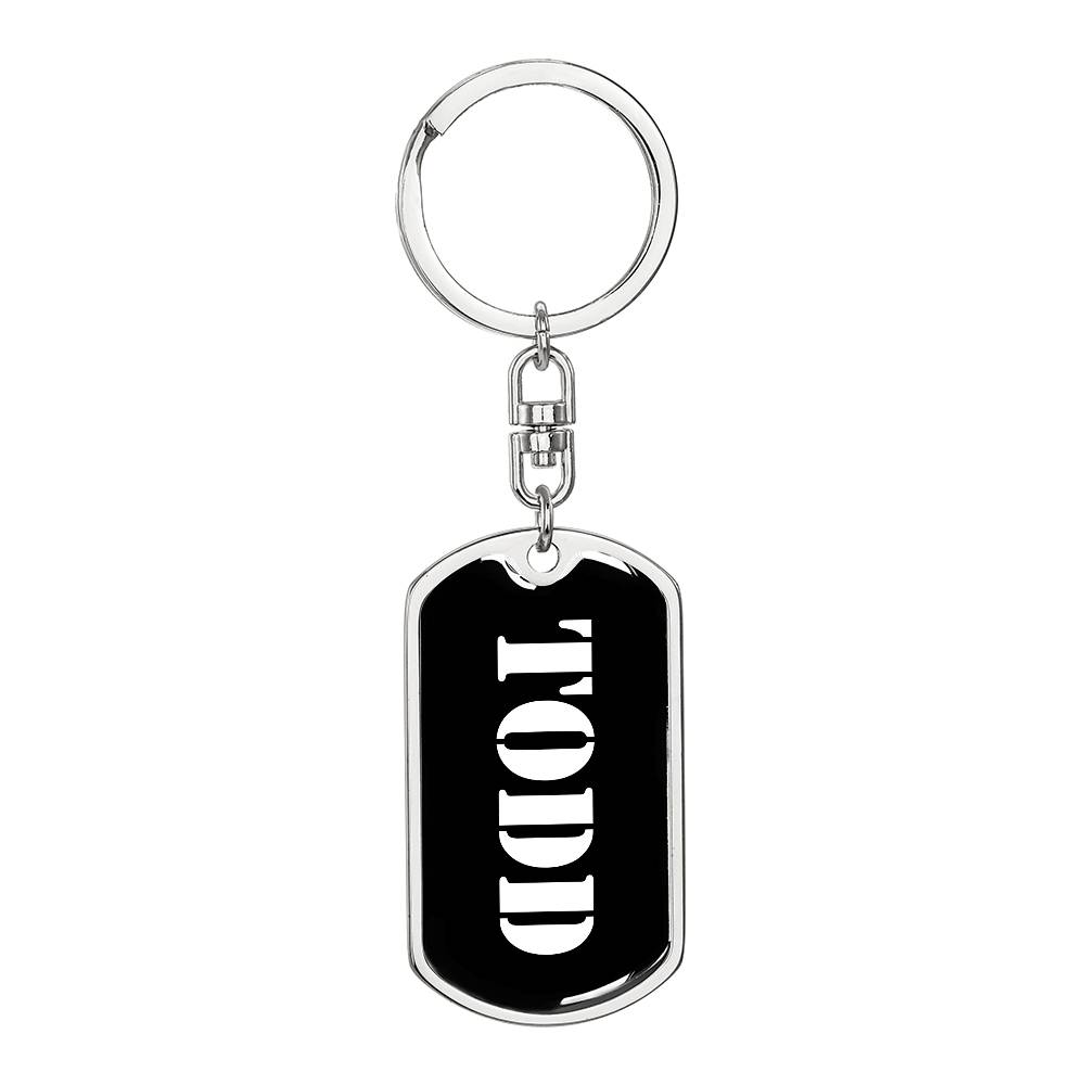 Todd v2 - Luxury Dog Tag Keychain