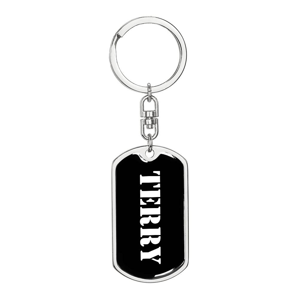 Terry v2 - Luxury Dog Tag Keychain