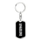 Angeline v03 - Luxury Dog Tag Keychain
