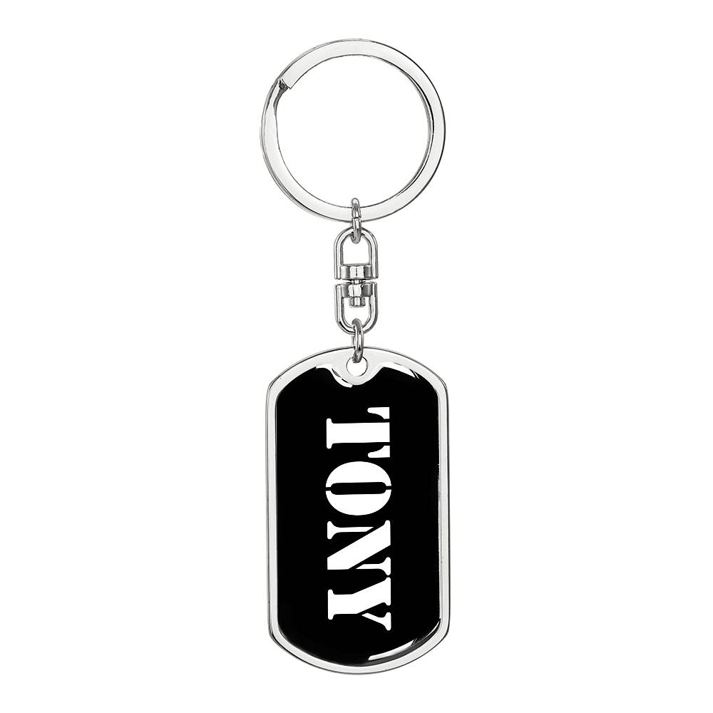 Tony v2 - Luxury Dog Tag Keychain