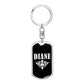 Diane v03a - Luxury Dog Tag Keychain