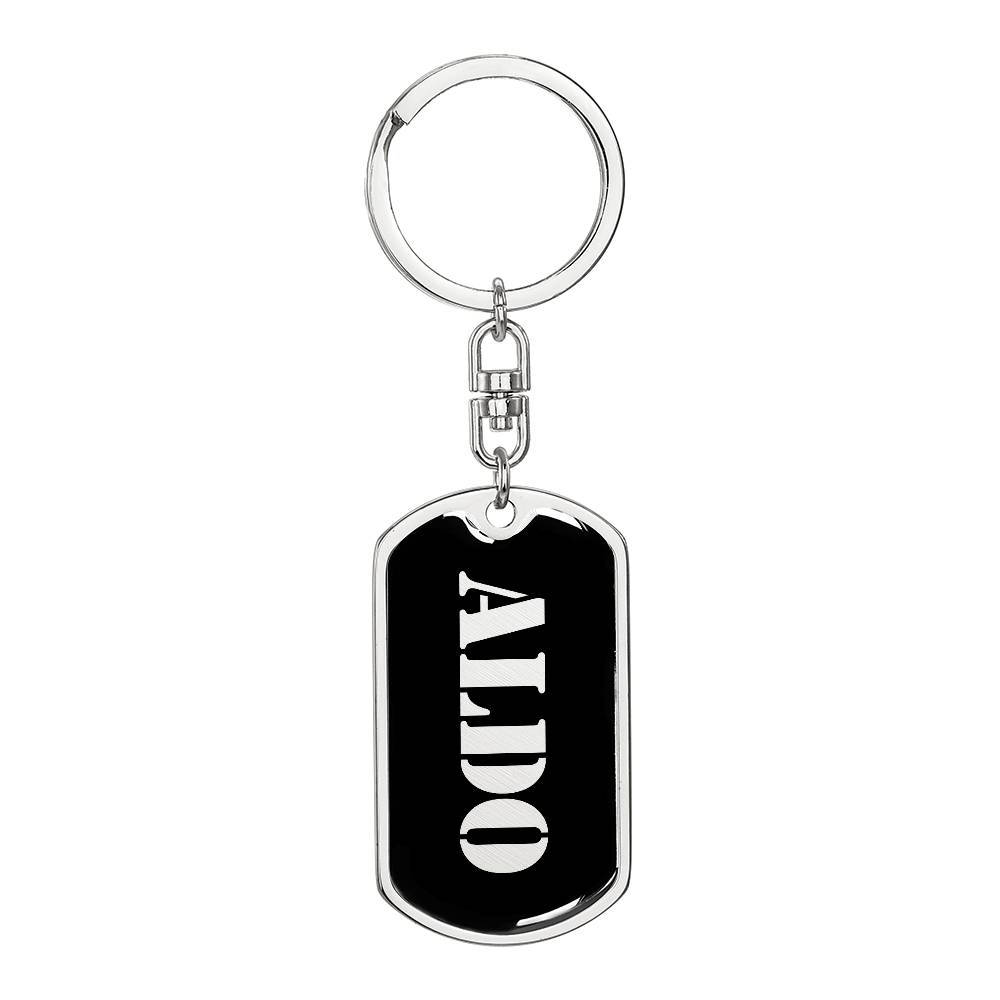 Aldo v2 - Luxury Dog Tag Keychain