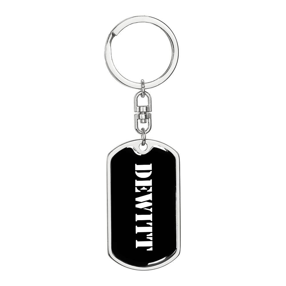 Dewitt v3 - Luxury Dog Tag Keychain