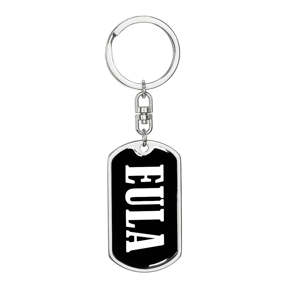 Eula v03 - Luxury Dog Tag Keychain
