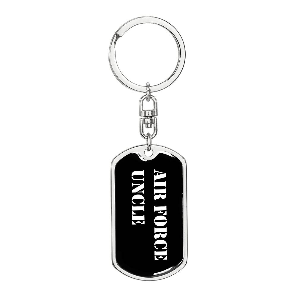 Air Force Uncle v3 - Luxury Dog Tag Keychain