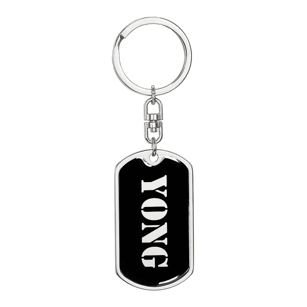 Yong v2 - Luxury Dog Tag Keychain
