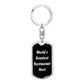World's Greatest Restaurant Host v3 - Luxury Dog Tag Keychain