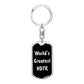 World's Greatest NDTR v2 - Luxury Dog Tag Keychain