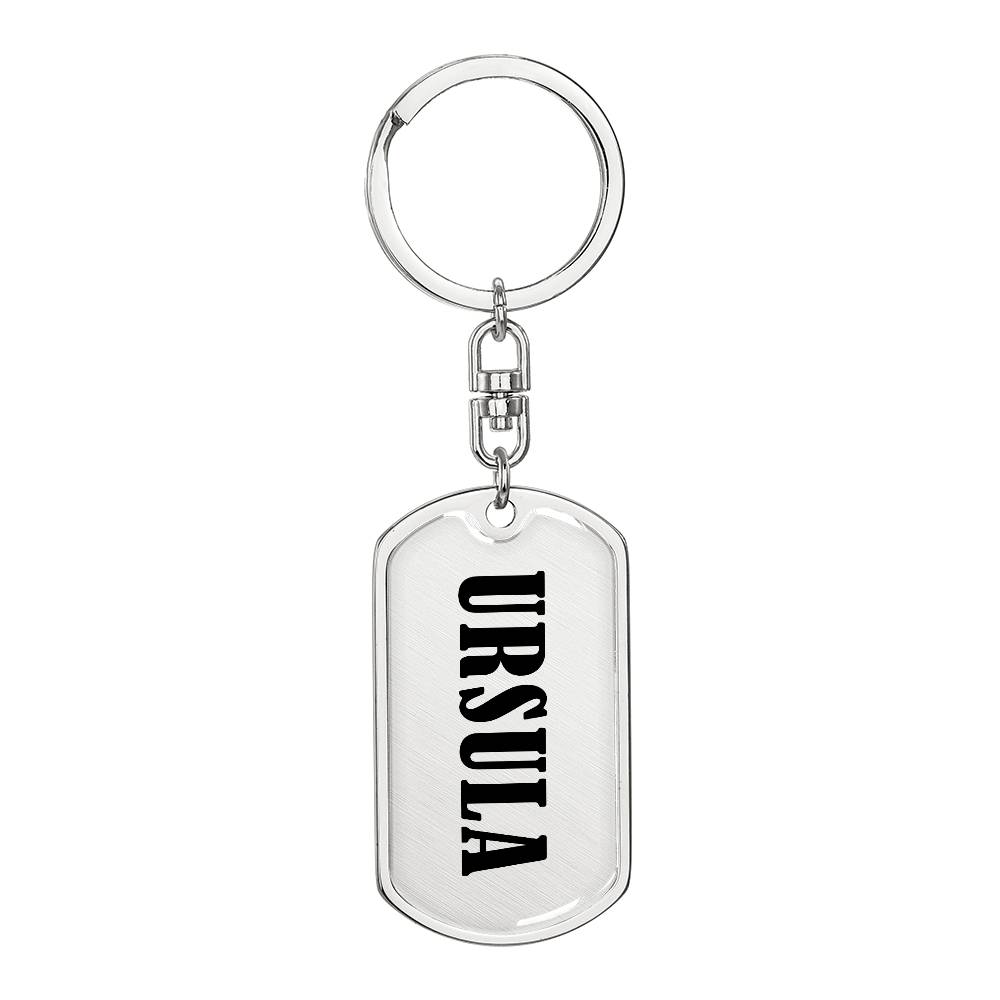 Ursula v01 - Luxury Dog Tag Keychain