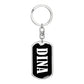 Dina v03 - Luxury Dog Tag Keychain