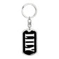 Lily v03 - Luxury Dog Tag Keychain