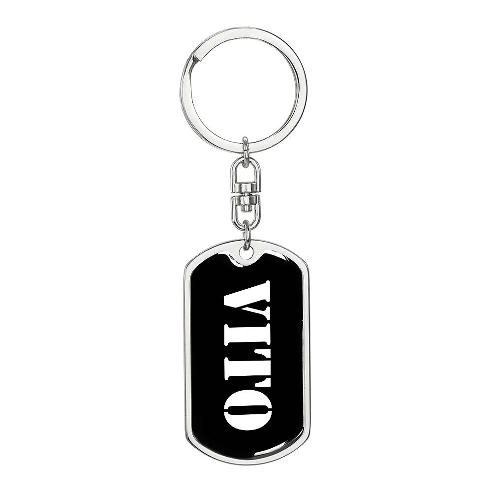 Vito v3 - Luxury Dog Tag Keychain