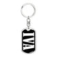 Iva v03 - Luxury Dog Tag Keychain