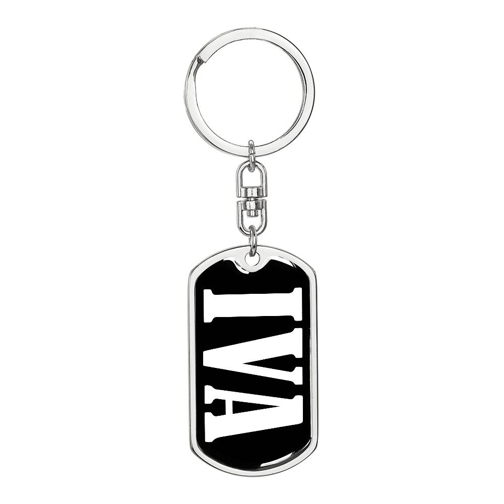 Iva v03 - Luxury Dog Tag Keychain