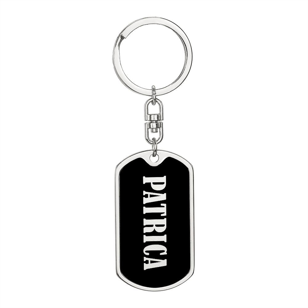 Patrica v02 - Luxury Dog Tag Keychain