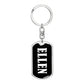 Ellen v01w - Luxury Dog Tag Keychain