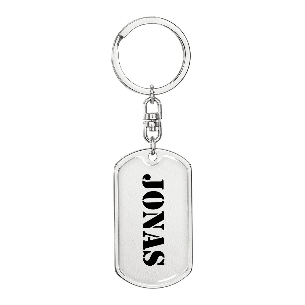 Jonas - Luxury Dog Tag Keychain