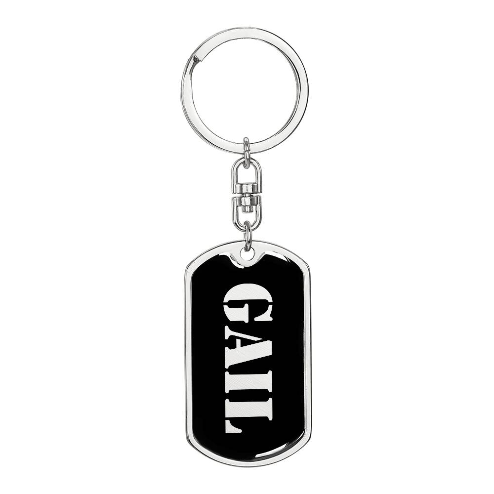 Gail v2 - Luxury Dog Tag Keychain