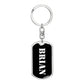 Brian v2 - Luxury Dog Tag Keychain