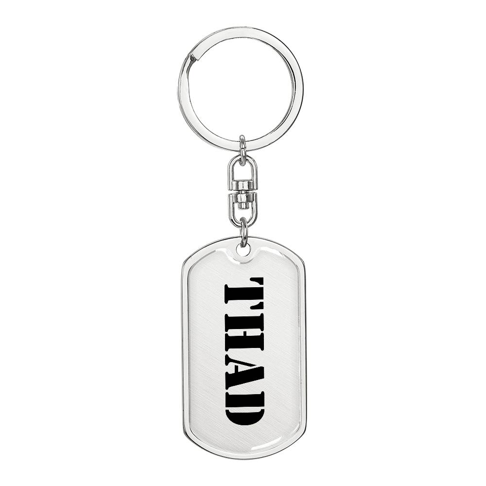 Thad - Luxury Dog Tag Keychain