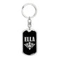 Ella v02a - Luxury Dog Tag Keychain