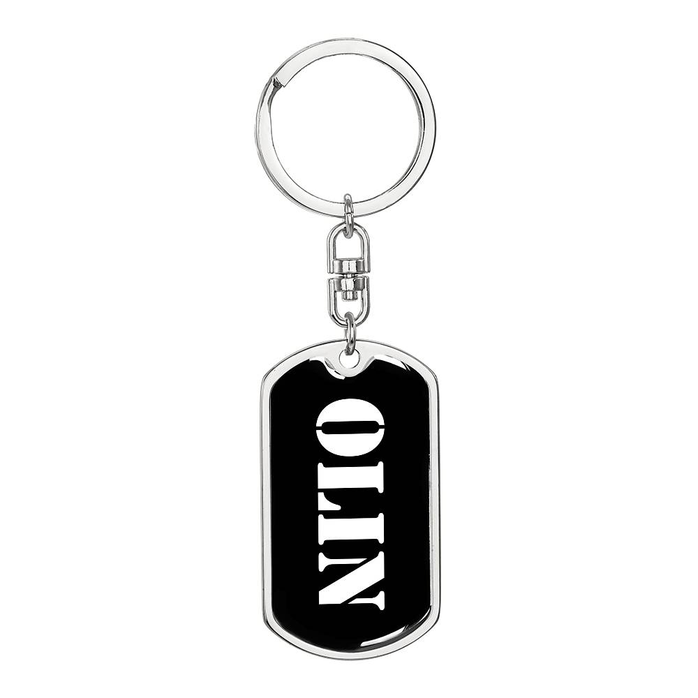 Olin v3 - Luxury Dog Tag Keychain