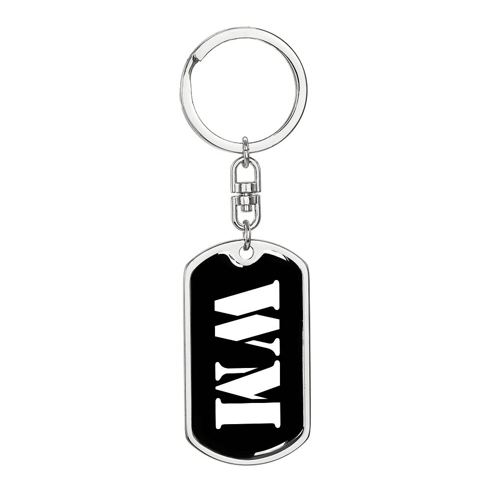 Wm v2 - Luxury Dog Tag Keychain