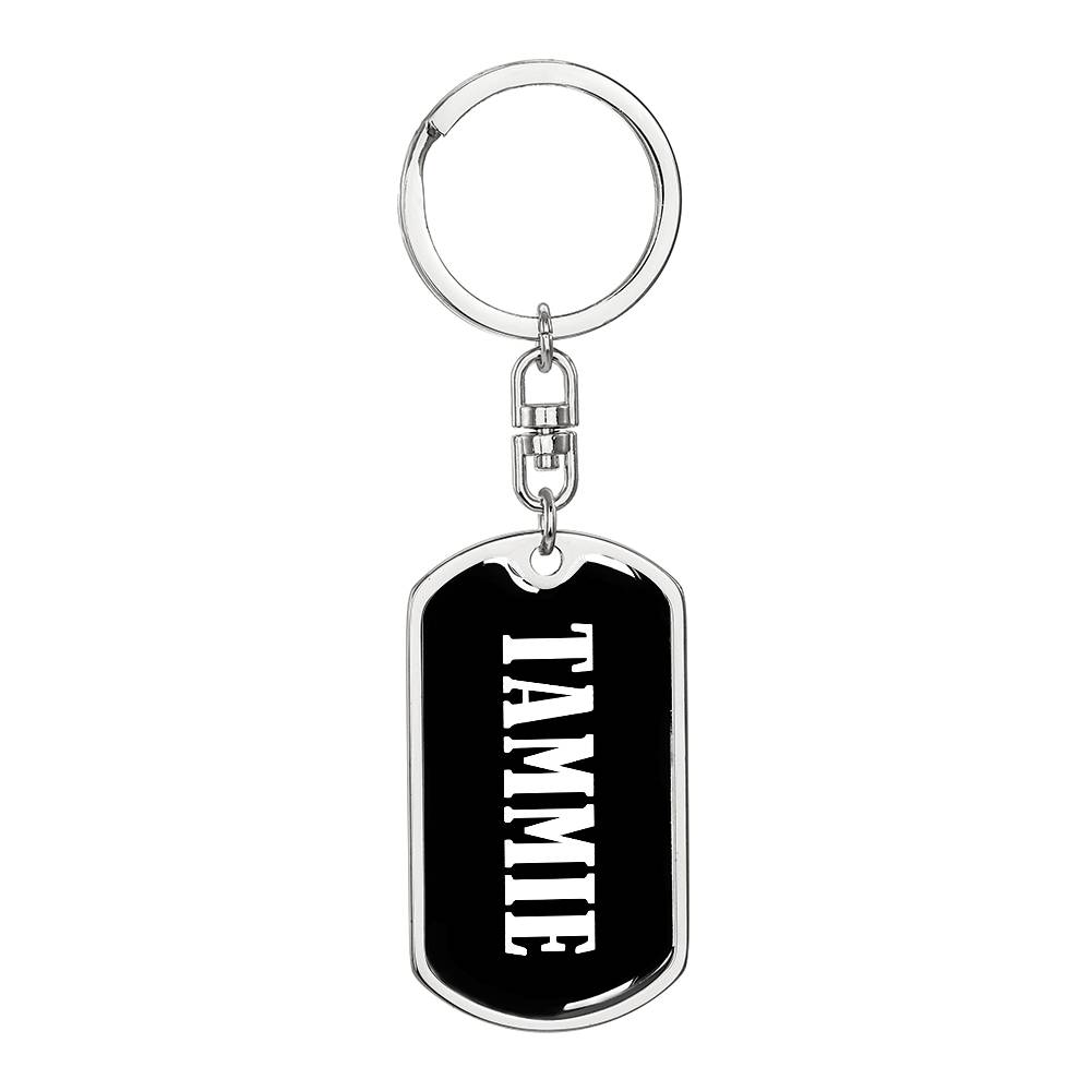 Tammie v03 - Luxury Dog Tag Keychain
