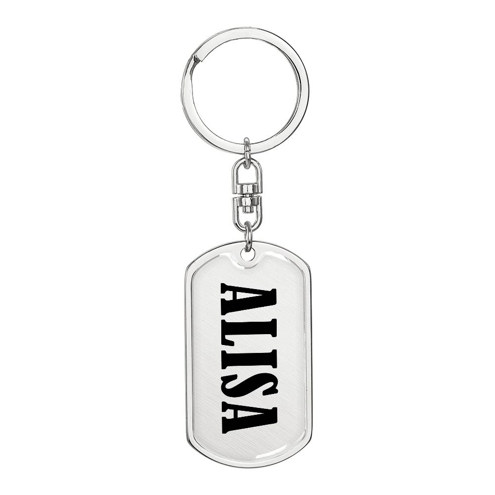 Alisa v01 - Luxury Dog Tag Keychain