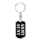 Army Aunt v3 - Luxury Dog Tag Keychain