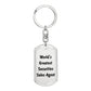 World's Greatest Securities Sales Agent - Luxury Dog Tag Keychain