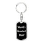 World's Greatest Chief v2 - Luxury Dog Tag Keychain
