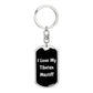 Love My Tibetan Mastiff v6 - Luxury Dog Tag Keychain
